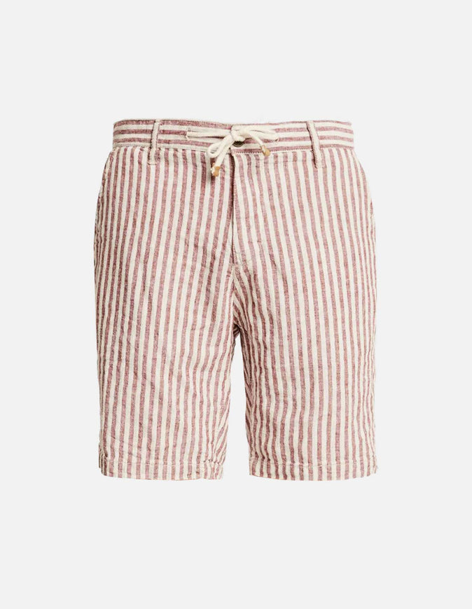 Red and white on sale striped shorts mens