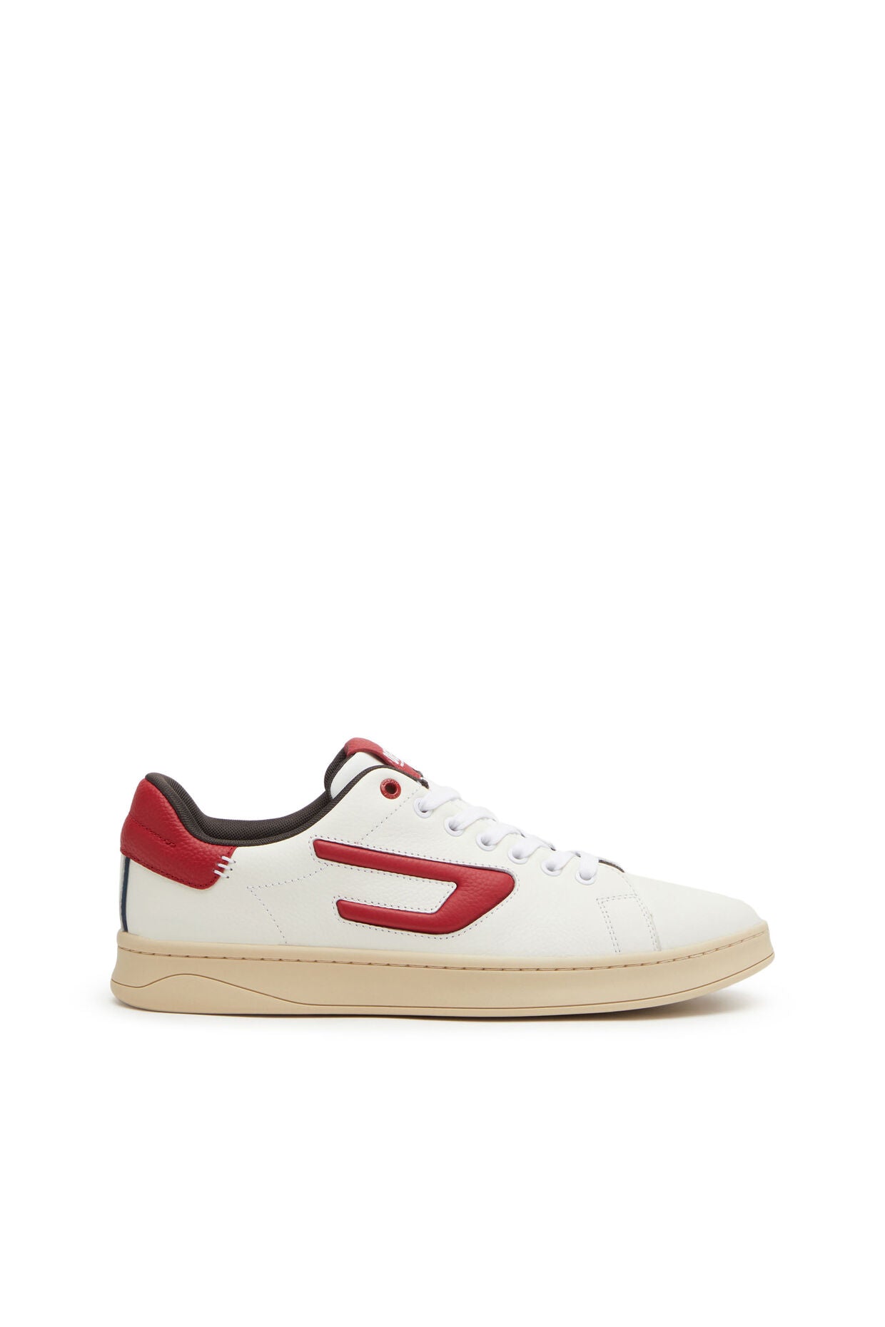 Diesel S Athene Low Sneaker White Red LIFE FOR MEN