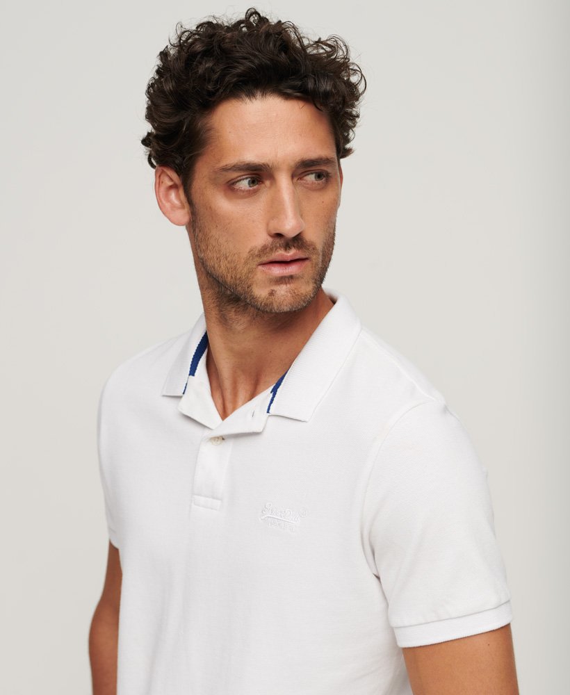 Superdry Classic Shirt MEN Polo Pique | Optic FOR LIFE – White