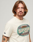 Superdry Gasoline Workwear Graphic T-Shirt | Rice