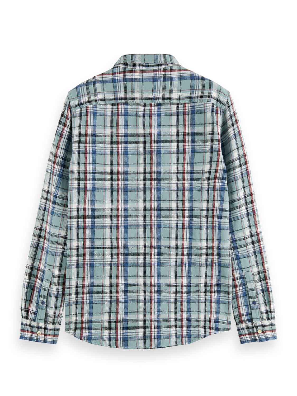 Scotch &amp; Soda Archive Flannel Shirt | Blue Red Check