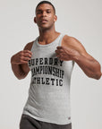 Superdry Vintage Gym Athletic Vest | Athletic Grey Marle