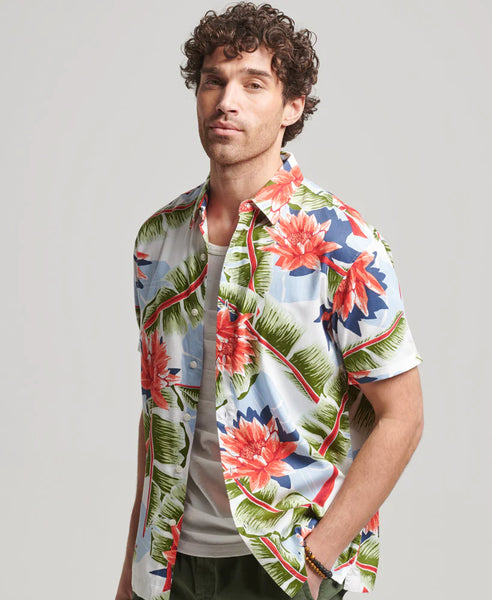 Superdry Vintage Hawaiian Shirt | Optic Banana Leaf – LIFE FOR