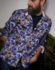 Fil Noir Nasturtiums Shirt | Blue Multi