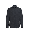 Fil Noir Textured Denim Shirt | Night Blue