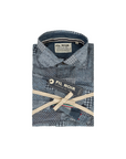 Fil Noir Denim Patchwork Shirt | Indigo