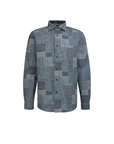 Fil Noir Denim Patchwork Shirt | Indigo