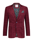 A Fish Named Fred Corduroy Blazer | Burgundy Check