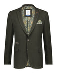 A Fish Named Fred Herringbone Blazer | Winter Green