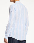 Gaudi Nero Collar Stripe Shirt | Blue/white