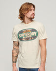 Superdry Gasoline Workwear Graphic T-Shirt | Rice