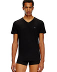 Diesel Michael V-Neck T-Shirt Three Pack | Black