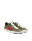 Diesel S-Leroji Low Top Sneaker | Olive/Red