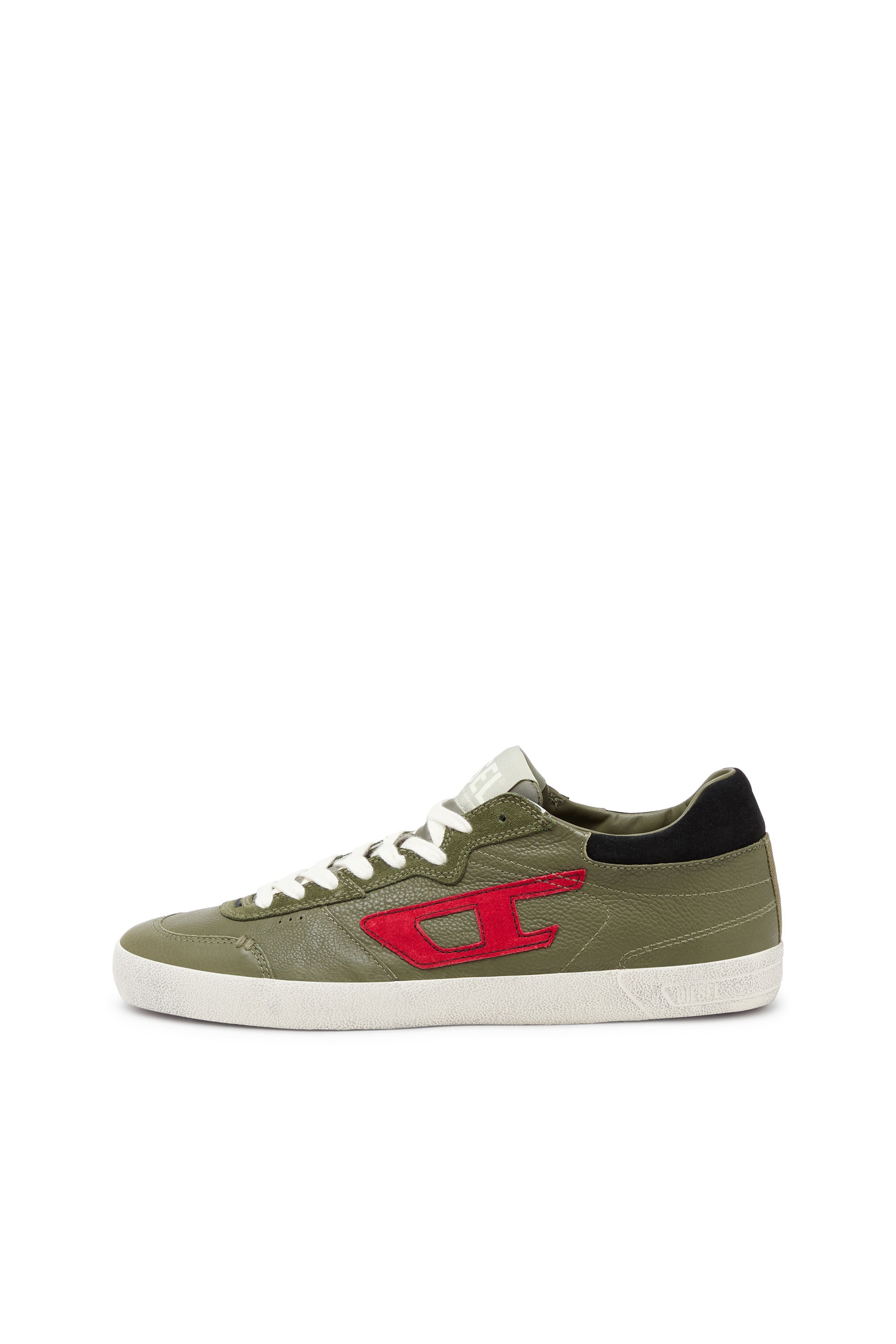 Diesel S-Leroji Low Top Sneaker | Olive/Red