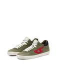 Diesel S-Leroji Low Top Sneaker | Olive/Red