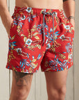 Superdry Printed Swim Shorts | Red Hawaiian