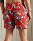 Superdry Printed Swim Shorts | Red Hawaiian