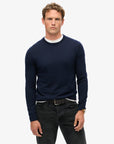 Superdry Cotton Cashmere Jumper | Carbon Navy Marle