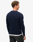 Superdry Cotton Cashmere Jumper | Carbon Navy Marle