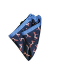 Monti Castello Silk Pocket Square | Navy Ladies