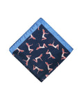 Monti Castello Silk Pocket Square | Navy Ladies