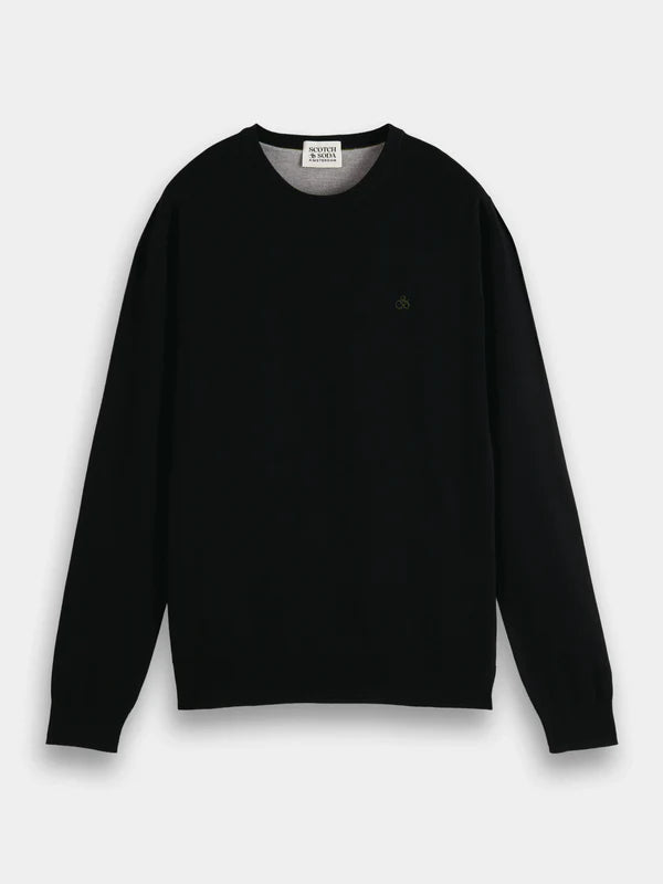 Scotch &amp; Soda Essential Crew Neck | Black