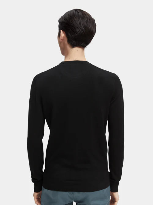 Scotch &amp; Soda Essential Crew Neck | Black