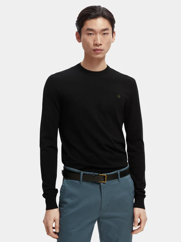 Scotch &amp; Soda Essential Crew Neck | Black