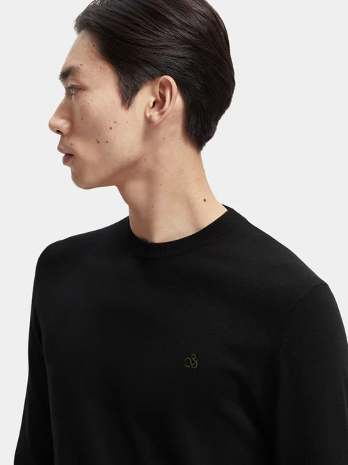 Scotch &amp; Soda Essential Crew Neck | Black