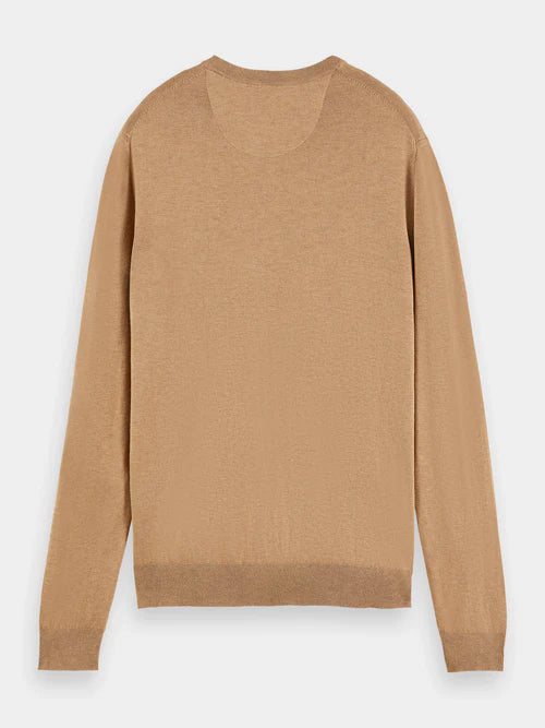 Scotch &amp; Soda Essential Crew Neck | Camel Melange