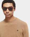 Scotch & Soda Essential Crew Neck | Camel Melange