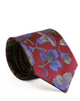 Parisian 1919 Silk Tie | Plum Vine Floral