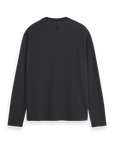 Scotch & Soda 3 Crosses Long Sleeve T-Shirt | Black