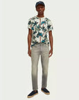 Scotch & Soda Palm Tree T-Shirt | Ecru