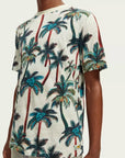 Scotch & Soda Palm Tree T-Shirt | Ecru