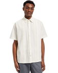 Scotch & Soda Short Sleeve Pintuckt Shirt | Bright White