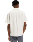 Scotch & Soda Short Sleeve Pintuckt Shirt | Bright White