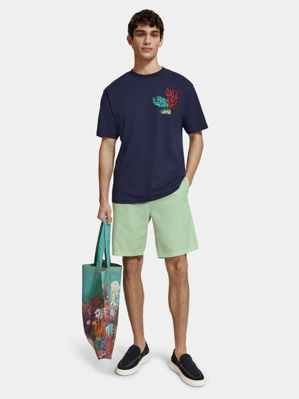 Scotch &amp; Soda Stuart Twill Short | Seafoam