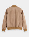 Scotch & Soda Suede Bomber Jacket | Seastone