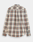 Scotch & Soda Yarn-Dyed Flannel Check Shirt | Beige