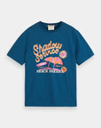 Scotch & Soda Beach Parasol T-Shirt | Harbour Teal