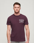 Superdry Athletic College Graphic T-Shirt | Fig Purple