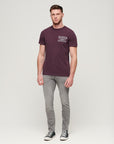 Superdry Athletic College Graphic T-Shirt | Fig Purple