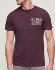 Superdry Athletic College Graphic T-Shirt | Fig Purple