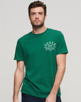 Superdry Athletic College Graphic T-Shirt | Forest Green