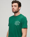 Superdry Athletic College Graphic T-Shirt | Forest Green