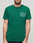 Superdry Athletic College Graphic T-Shirt | Forest Green