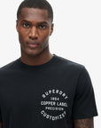 Superdry Copper Label Chest Graphic T-Shirt | Jet Black