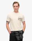 Superdry Copper Label Chest Graphic T-Shirt | Rice White