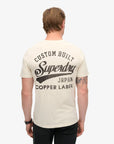 Superdry Copper Label Chest Graphic T-Shirt | Rice White